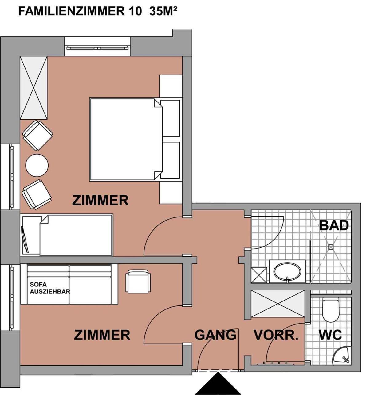 Valbella Bed & Breakfast Partenen Zimmer foto